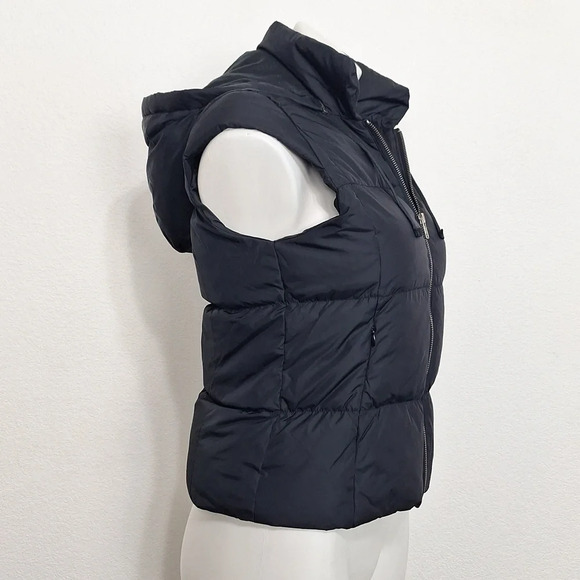 Halogen Black Outdoor Down & Feathers Gorpcore Full Zip Puffer Utility Vest XS - Picture 6 of 8